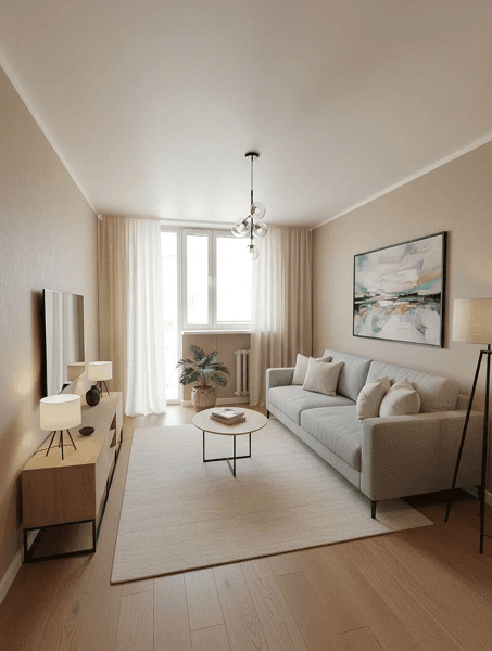 AI enhanced interior photo